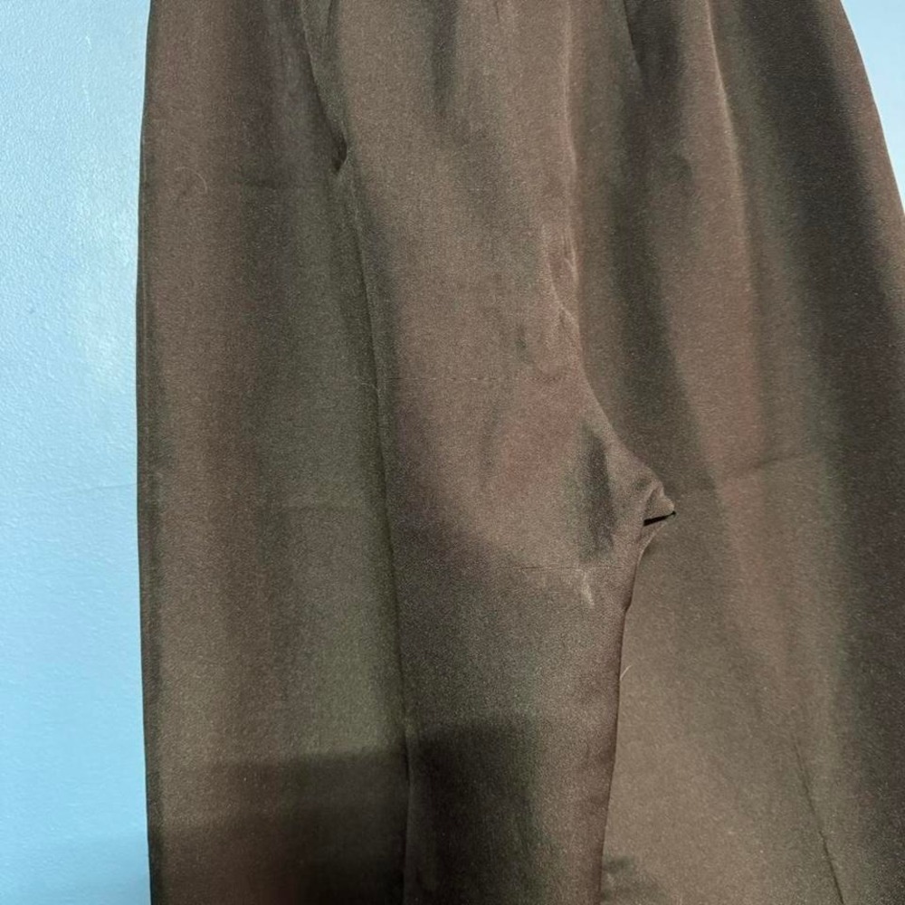Vintage 90s Black Trousers Women's Size 8 Larry Levine Sport High Rise Pleated - Picture 6 of 7